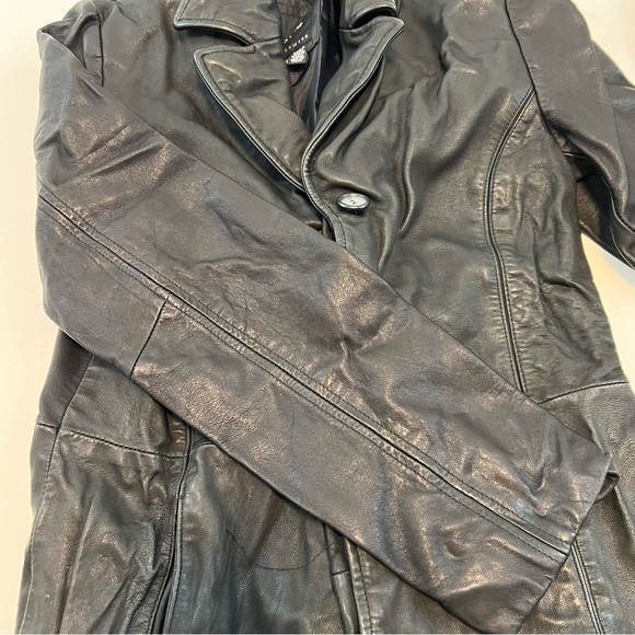 [JLC New York Outerwear] Unisex Long Leather Genuine Jacket - Picture 9 of 11